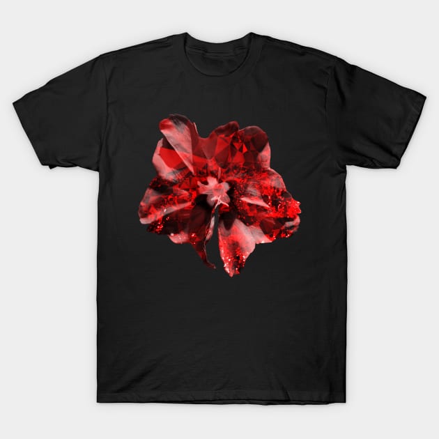 ruby flower T-Shirt by Geomhectic